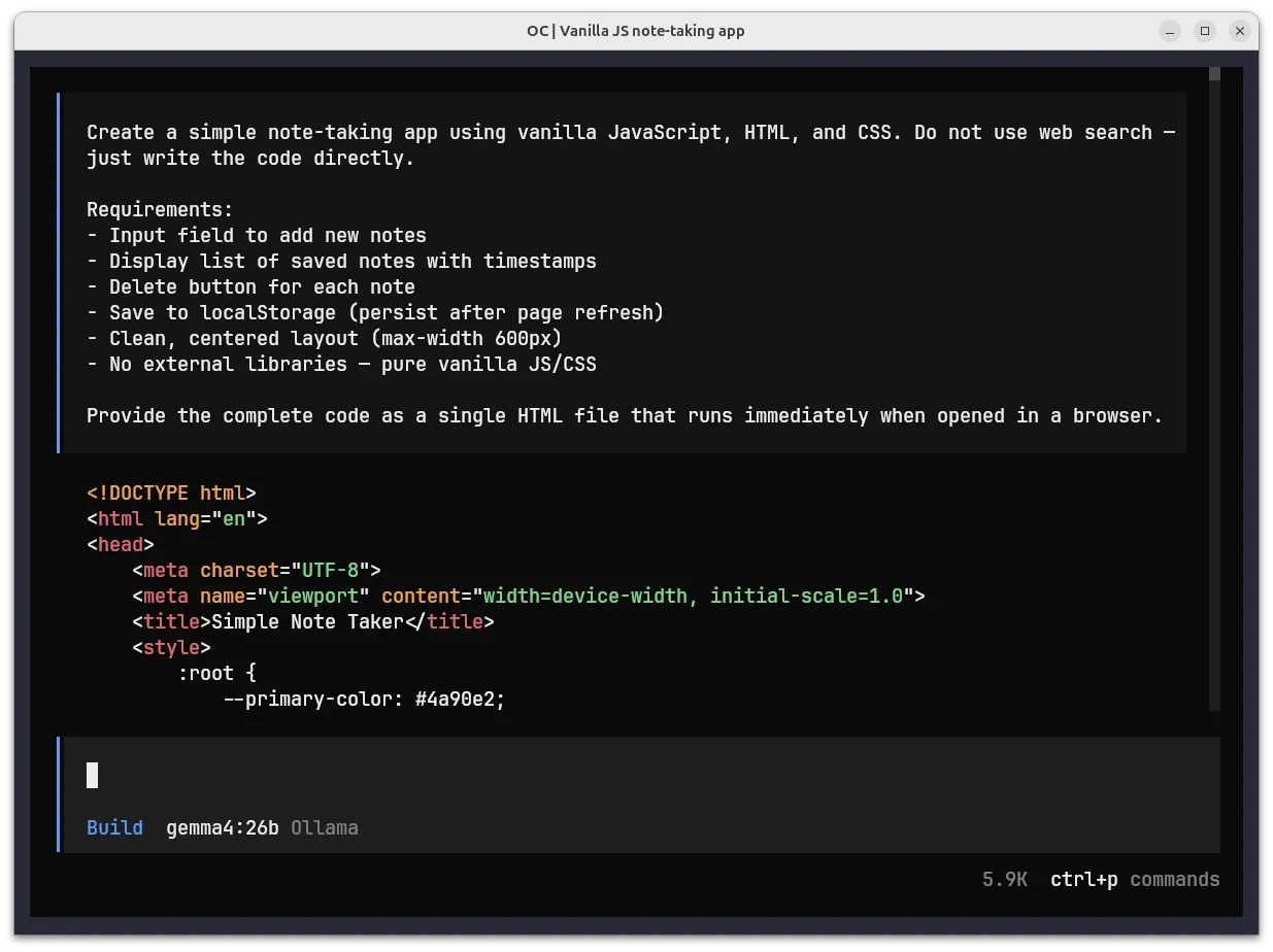 Code generation